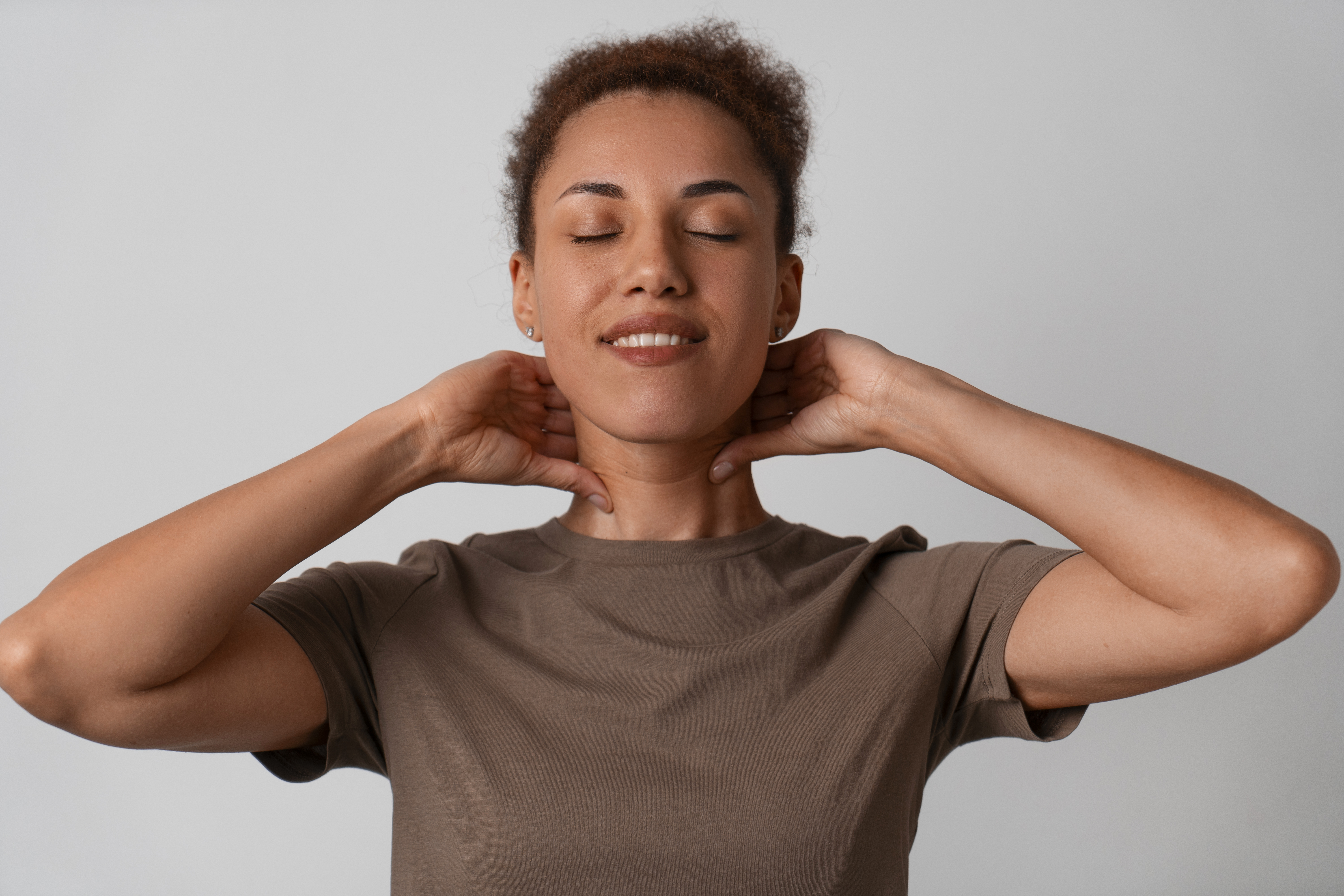 portrait-woman-trying-facial-yoga-massage-stay-young